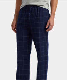 Ralph Lauren, pyjamabroek, flanel, blauw