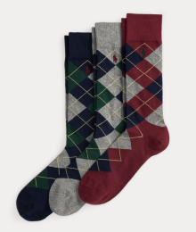 Ralph Lauren, Sokken 3-pack, Pony/ruit