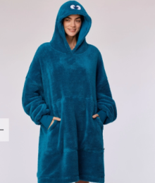 Woody, unisexsweater, groenblauw