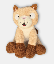 Kat knuffeltje in velours