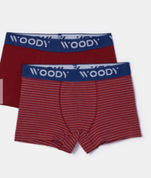 Woody, jongensboxershorts, bord + streep