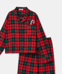 Woody, kerstpyjama, flanel, geruit