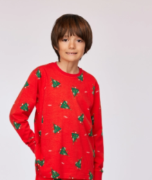 Woody, kerstpyjama, rood