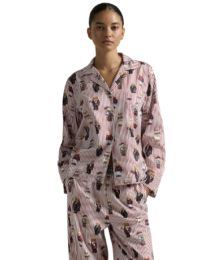 Ralph Lauren, damespyjama, beer, rood 