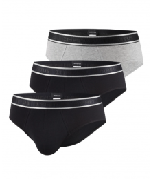 Impetus, slips, 3-pack, zwart-grijs