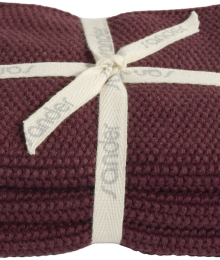 Sander, schoteldoekjes, aubergine, 25/25