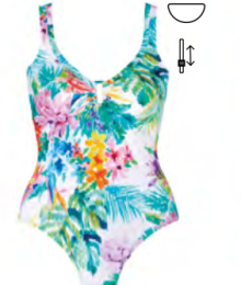 Tessy beachwear, badpak, Romantic