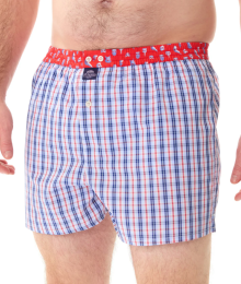 Mc Alson, boxer, blauw-rood geruit