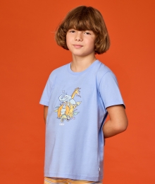 Woody, Jongenspyjama, giraf, blauw