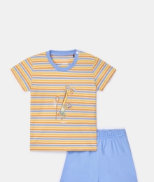 Woody, babypyjama, giraf, gestreept