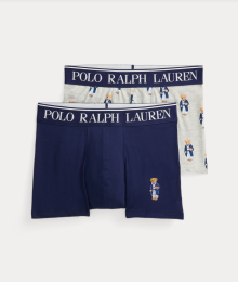 Ralph Lauren, boxers, 2pack, beer, grijs