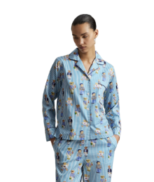 Ralph Lauren, damespyjama, beer, blauw