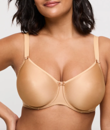 Prima Donna, Bh, satin, cognac