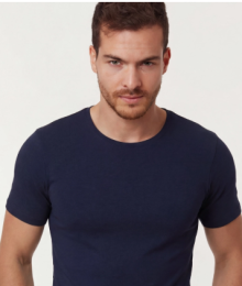 Woody, T-shirt ronde hals, BLAUW