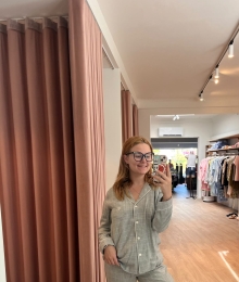 Ralph Lauren, damespyjama, grijze ruit