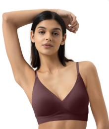 Mey, invisibles, bralette, hot maroon
