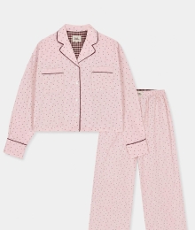 Woody, kirilove, pyjama, roze, bolletjes