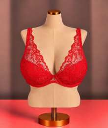 Marie Jo, plunge Bh, cyrille, true red