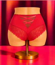 Prima Donna, hoge slip, solisse, rood