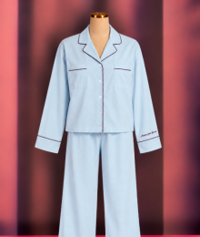 Woody, kirilove, pyjama, lichtblauw