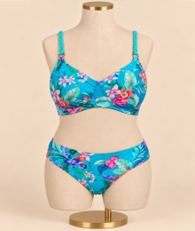 Amoena, prothesebikini, Alvor, bloemen