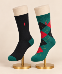 Ralph Lauren, Sokken 2-pack, ruitjes