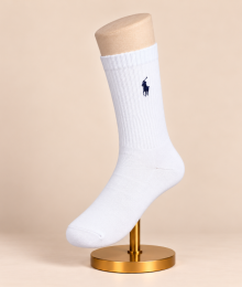 Ralph lauren, Sokken met polospeler, wit