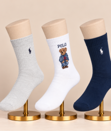 Ralph lauren, polo bear, sock 3-pack