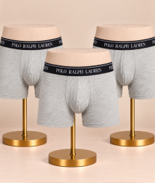 Ralph Lauren, boxershort 3-pack, grijs