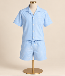 Ralph Llauren, Doorknooppyjama, blauw