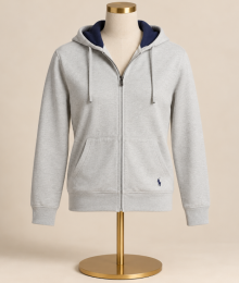 Ralph Lauren, Vest met rits, grijs