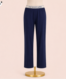 Ralph Lauren, pyjamabroek, dames, blauw