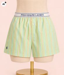 Ralph Lauren, Pyjama, short, oranje