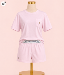 Ralph Lauren, Pyjama, short, roze