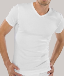 Herenshirt geribt